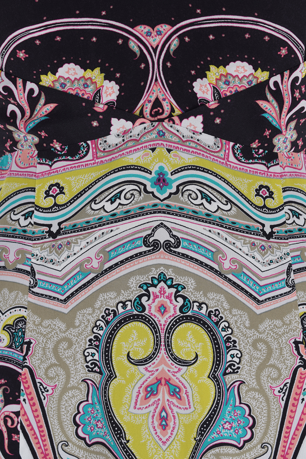 Платье в пол с принтом пейсли