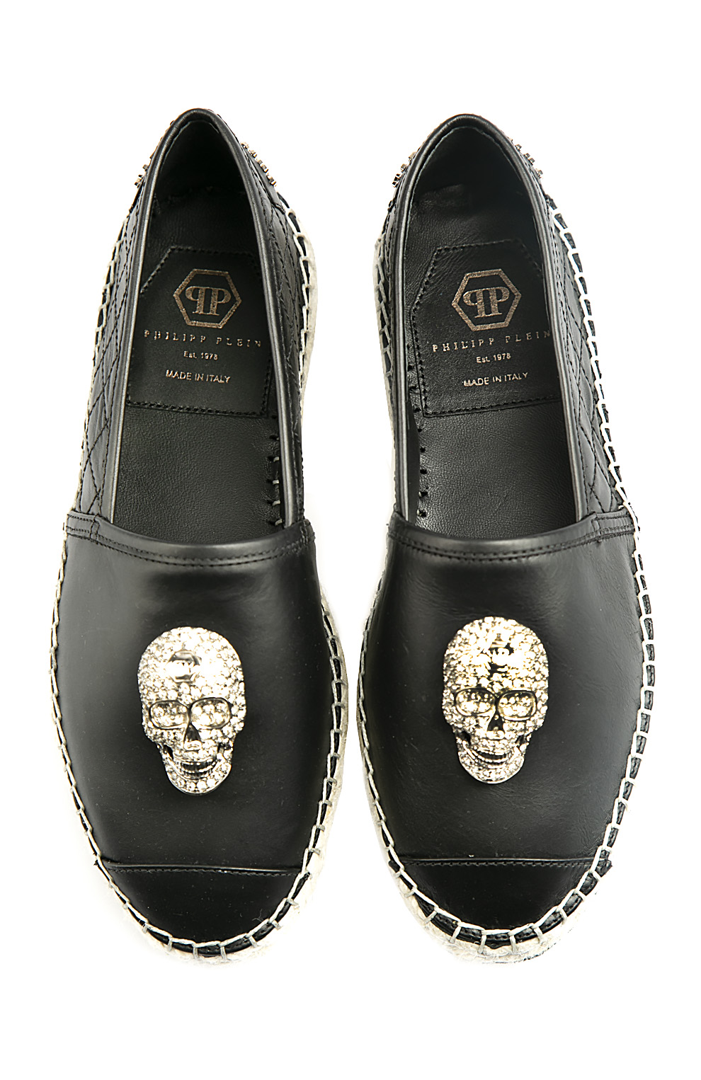 Кожаные эспадрильи