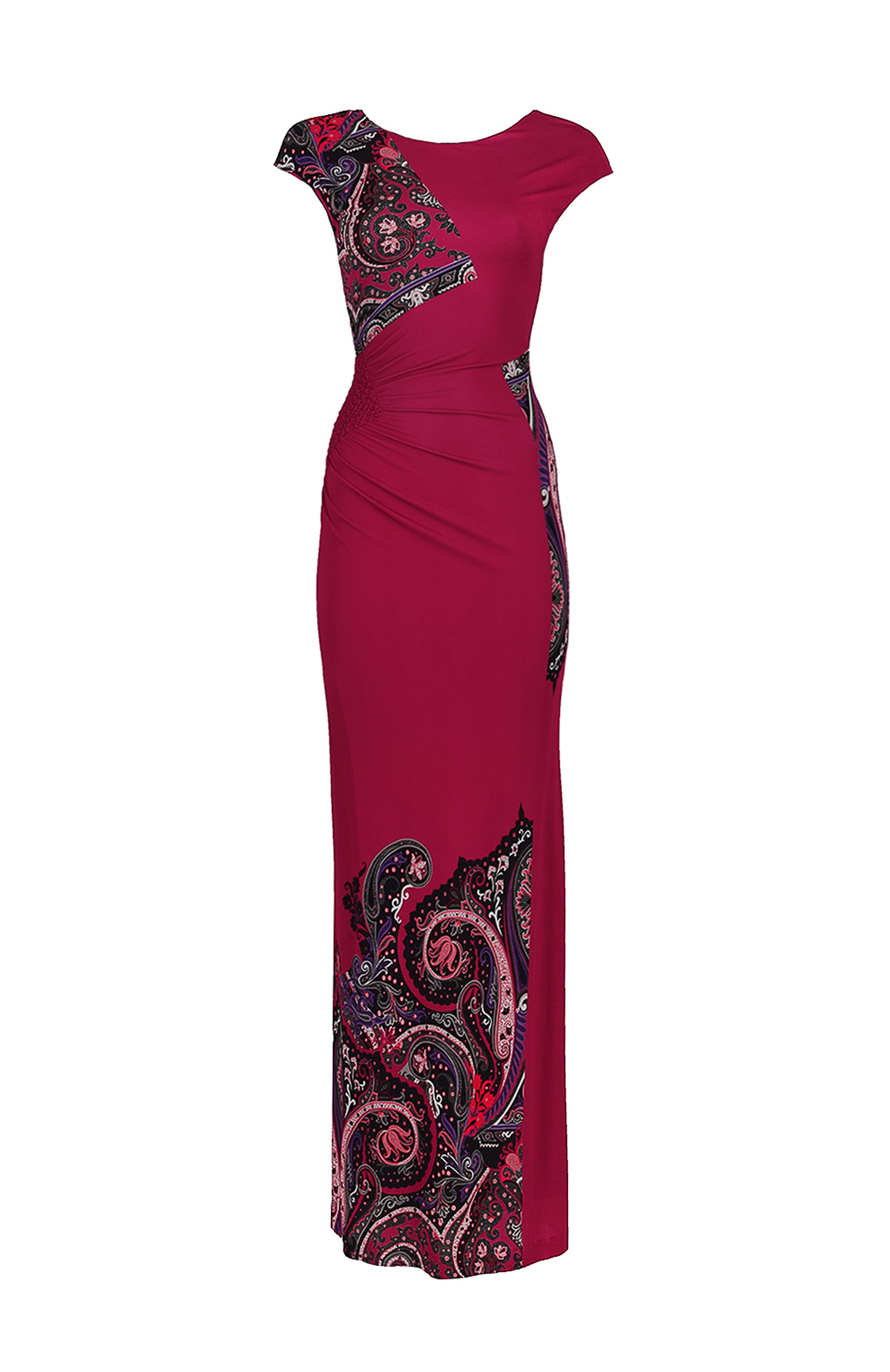 Платье-макси с узором