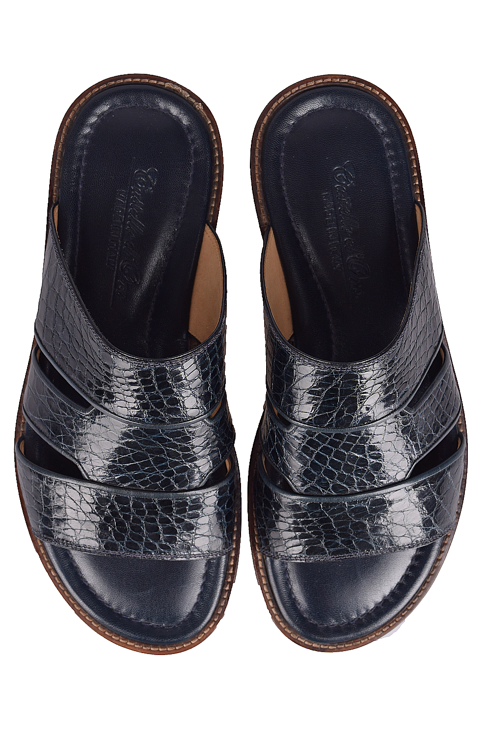 Кожаные шлёпанцы