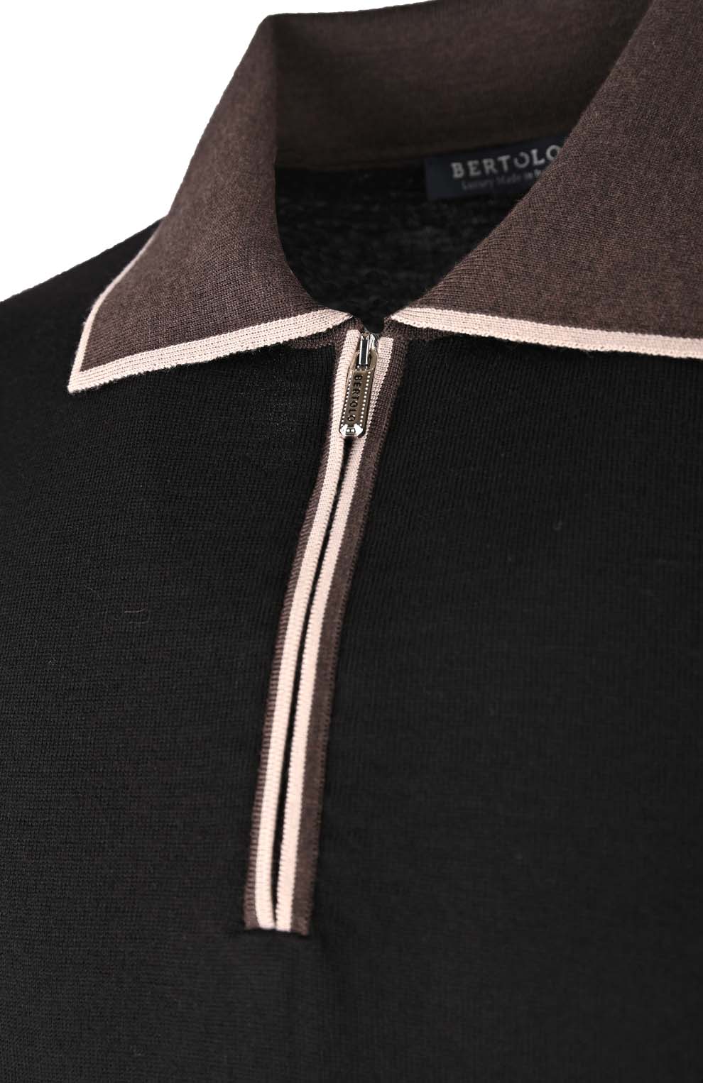 Поло из смеси шерсти и шёлка