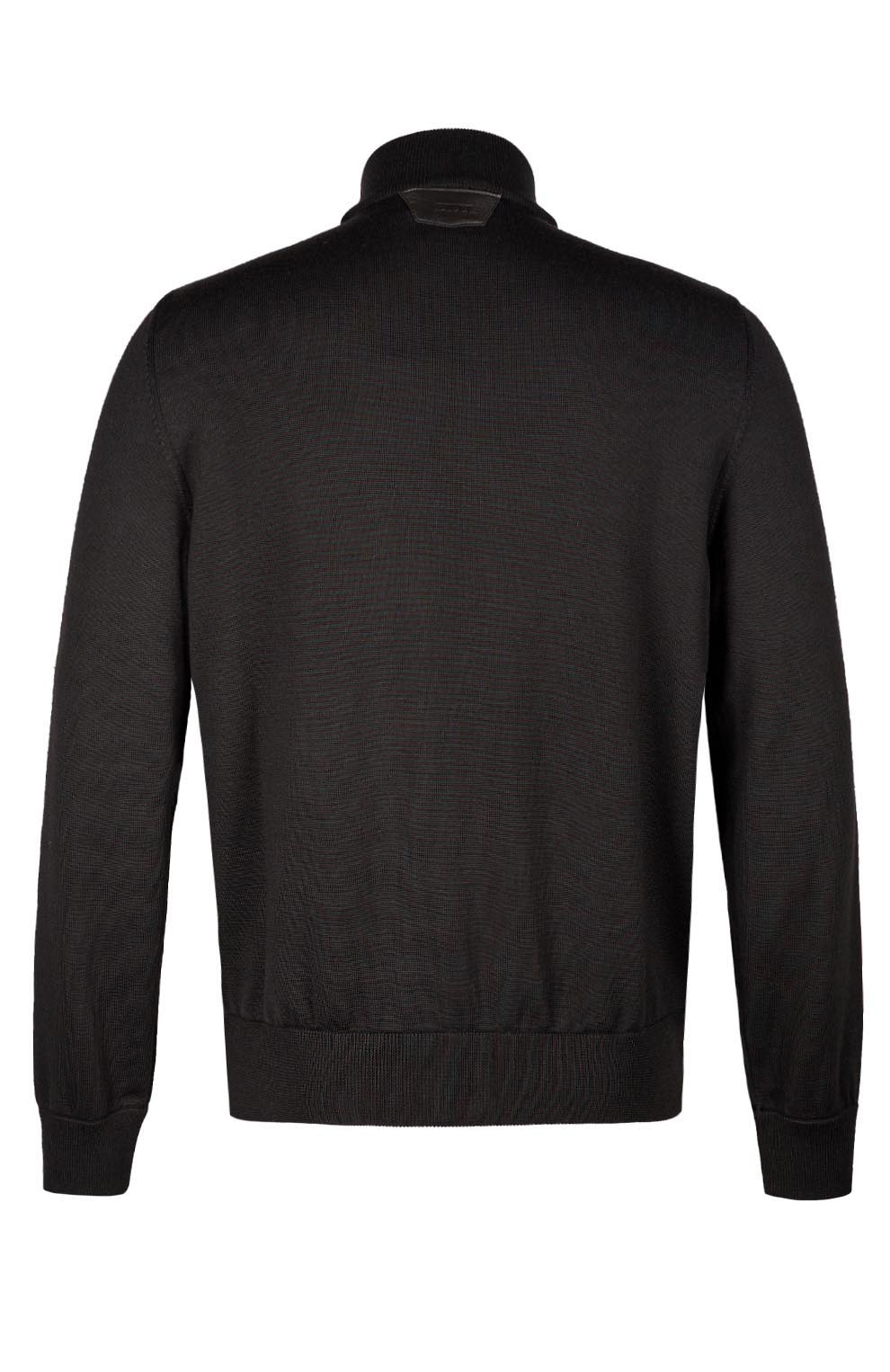 Кардиган из смеси шерсти и шёлка, со вставкой из кожи ягнёнка