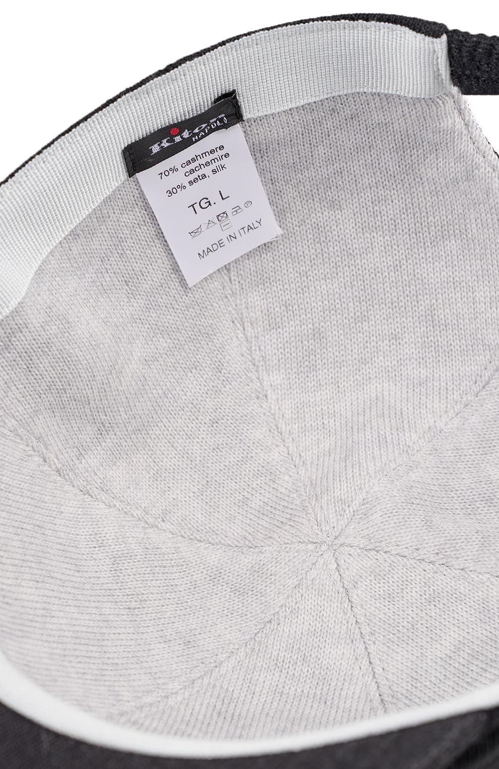 Бейсболка из смеси кашемира и шёлка с вышивкой