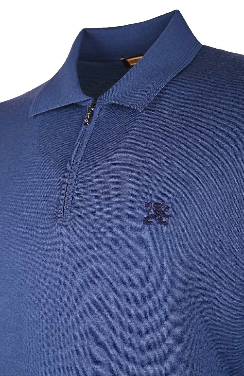 Поло из смеси шерсти, шёлка и кашемира