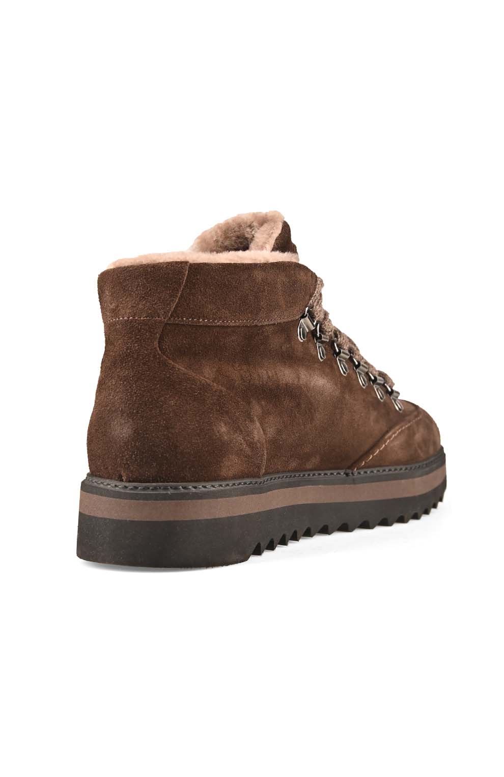 Высокие замшевые кроссовки с меховым утеплением