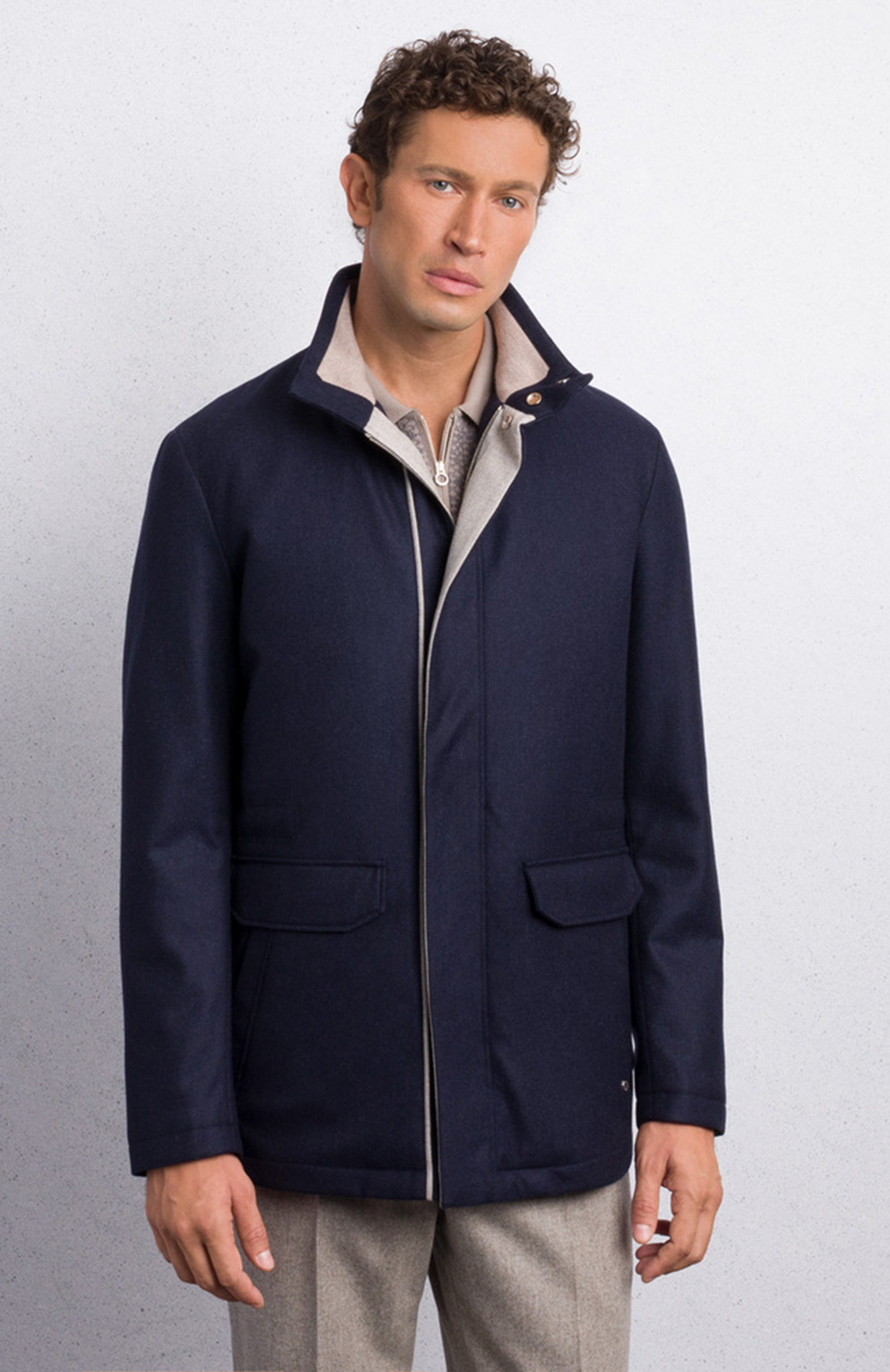 Куртка из смеси шерсти и кашемира