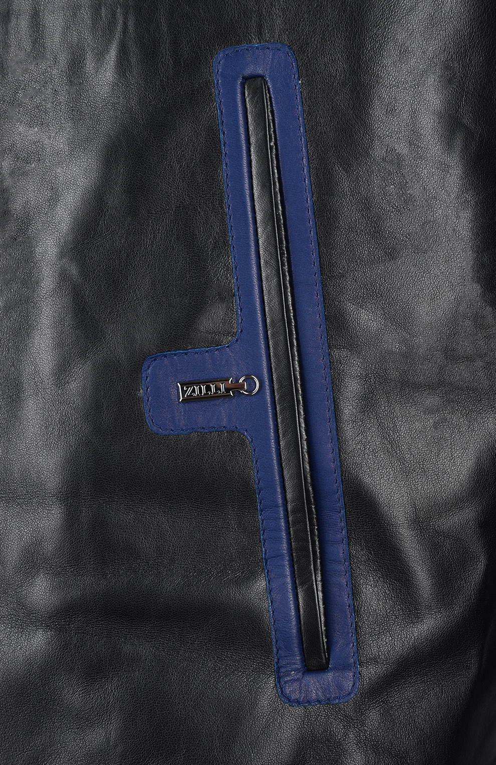 Куртка из кожи и шёлка