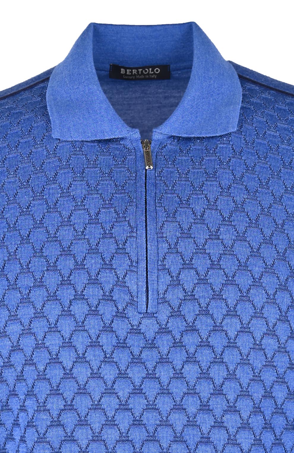 Поло из смеси шерсти и шёлка