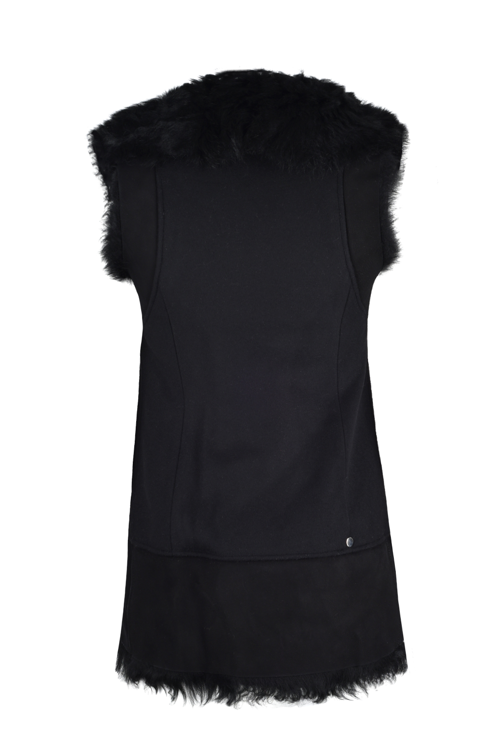 Жилет с меховой отделкой