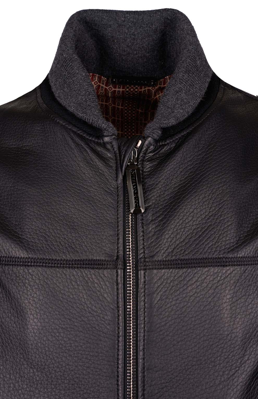 Куртка-блузон из кожи оленя