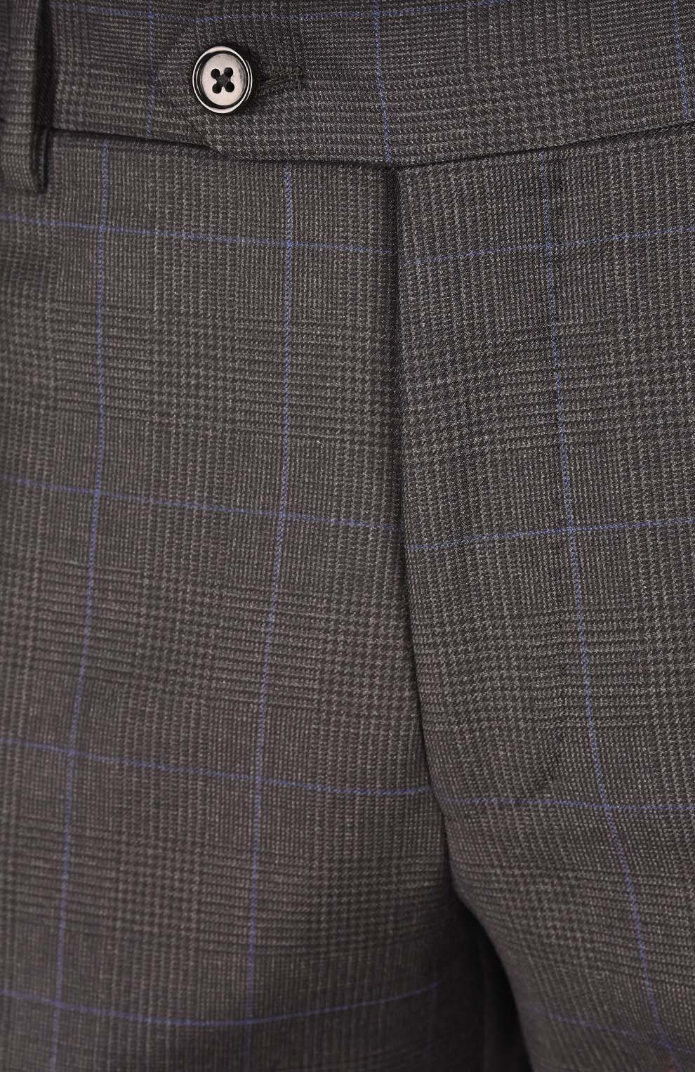 Шерстяные брюки в клетку