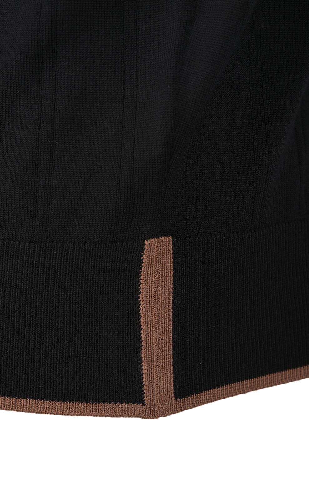 Трикотажное поло на трёх пуговицах из шерсти