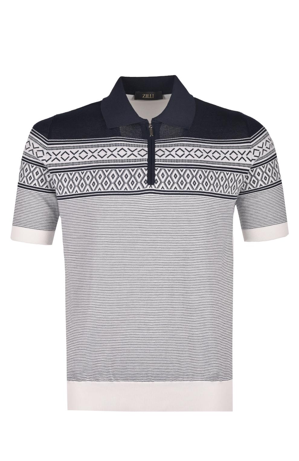 Поло из смеси шёлка и хлопка