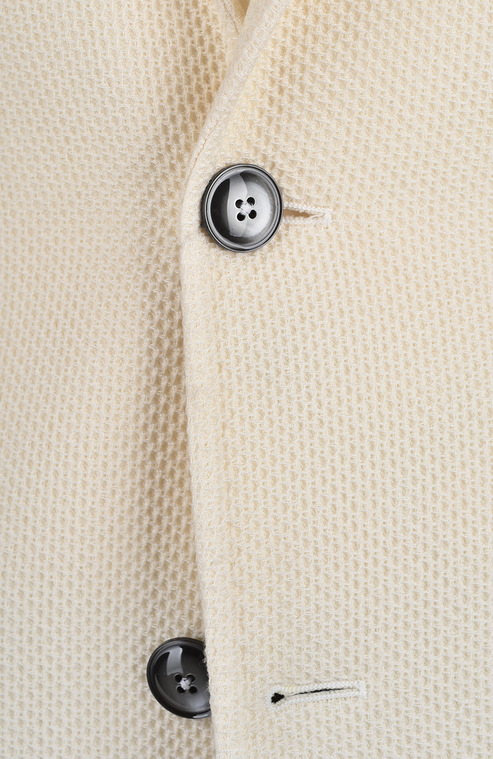 Однобортный пиджак из смеси шерсти и хлопка