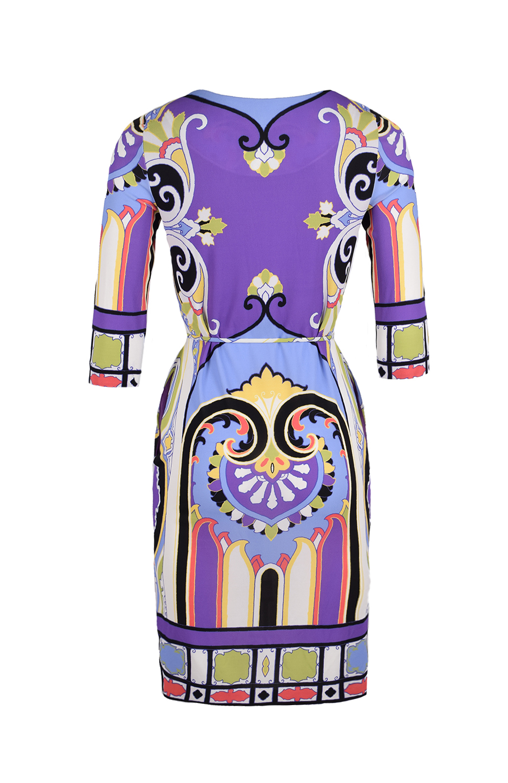 Платье свободного кроя с узором