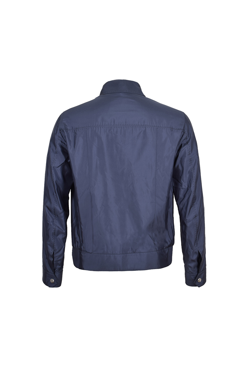 Шёлковая ветровка с отделкой из кожи