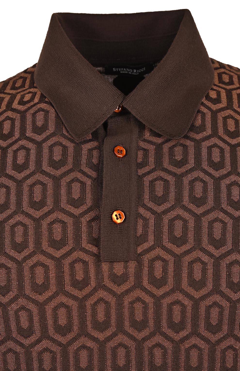 Поло из смеси шерсти и шёлка