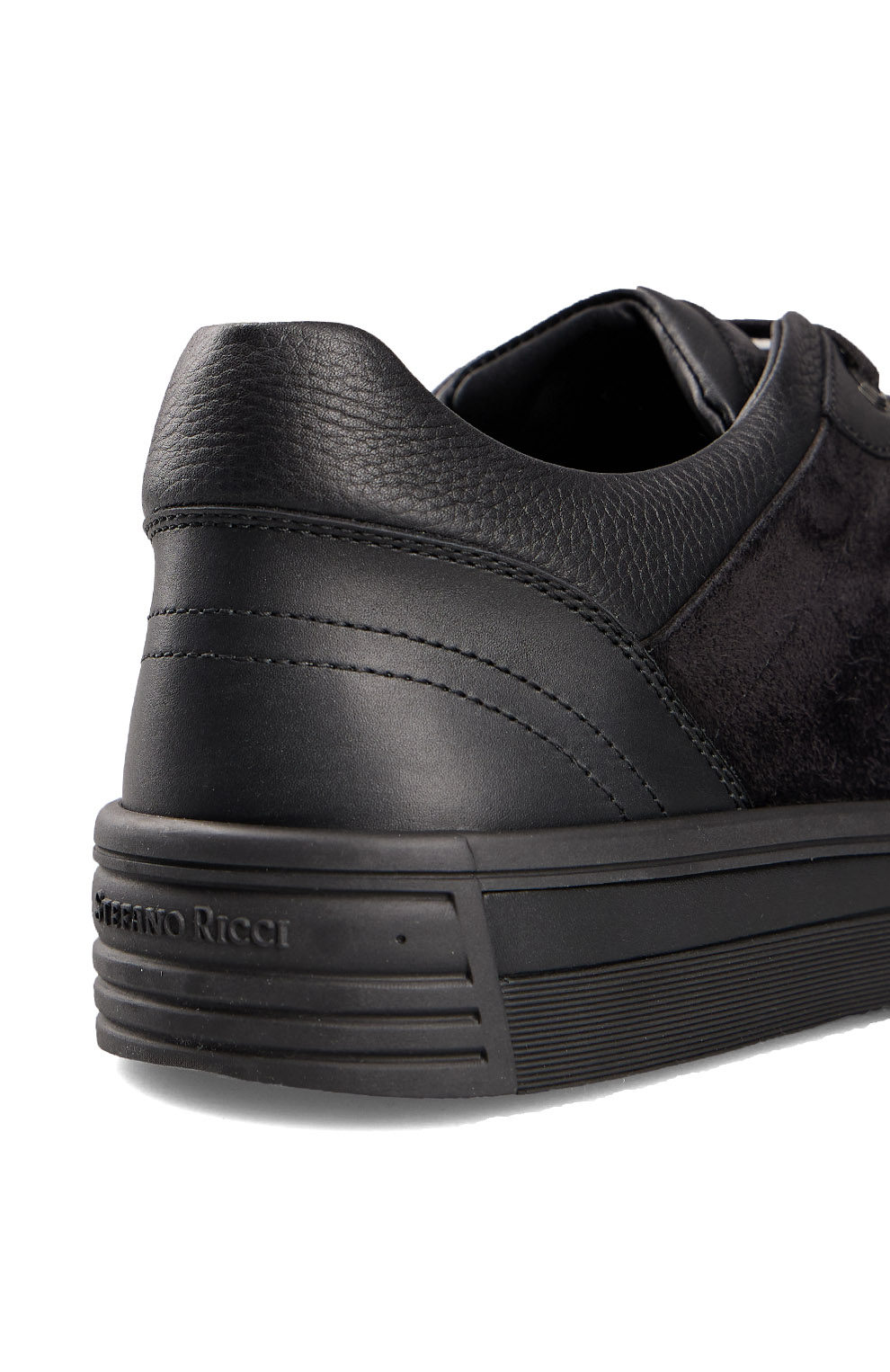 Комбинированные кеды из гладкой кожи и замши