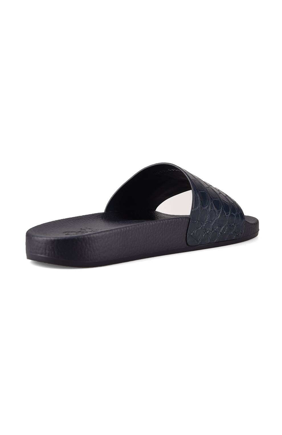 Шлёпанцы с мыском из кожи крокодила