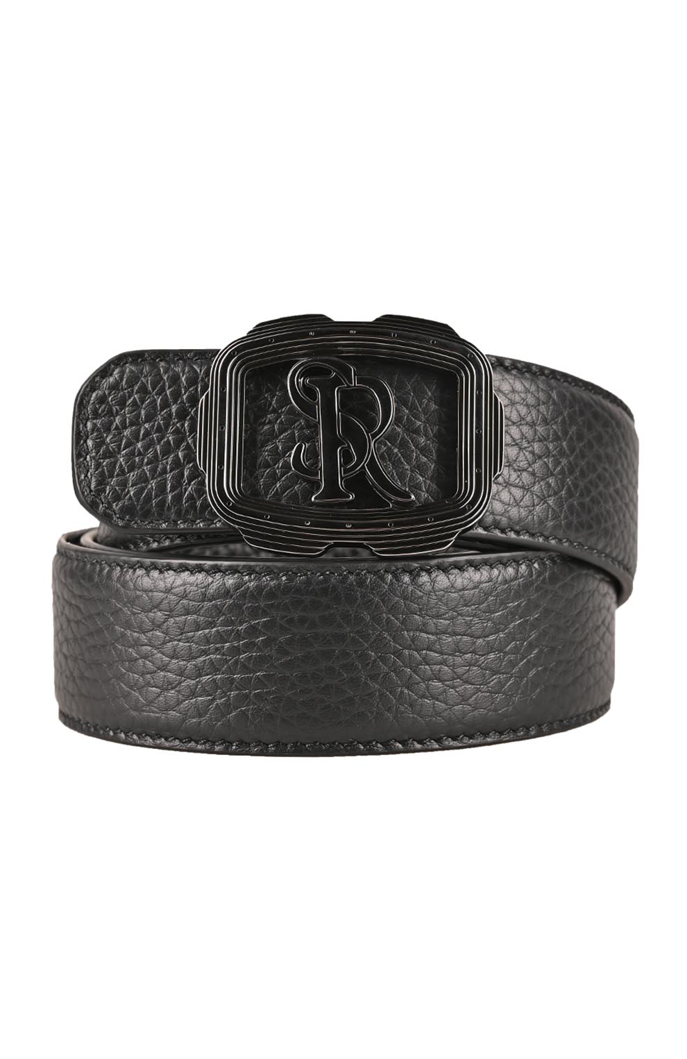 Ремень из текстурированной кожи