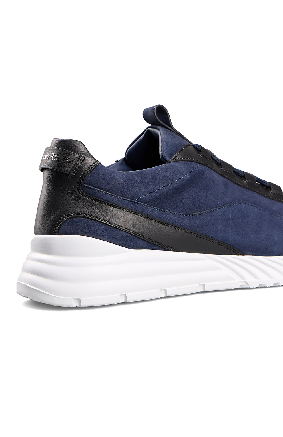 Кроссовки из замши и кожи