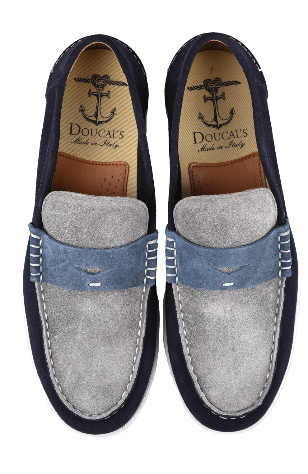 Замшевые пенни-лоферы