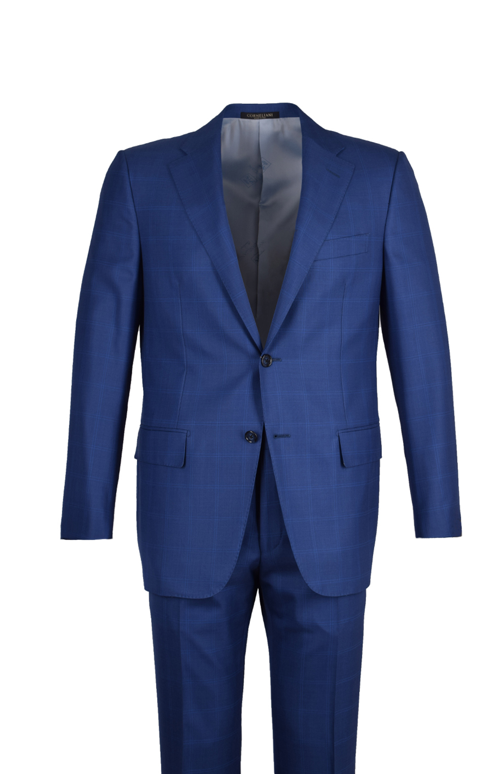 Шерстяной костюм с пиджаком на двух пуговицах