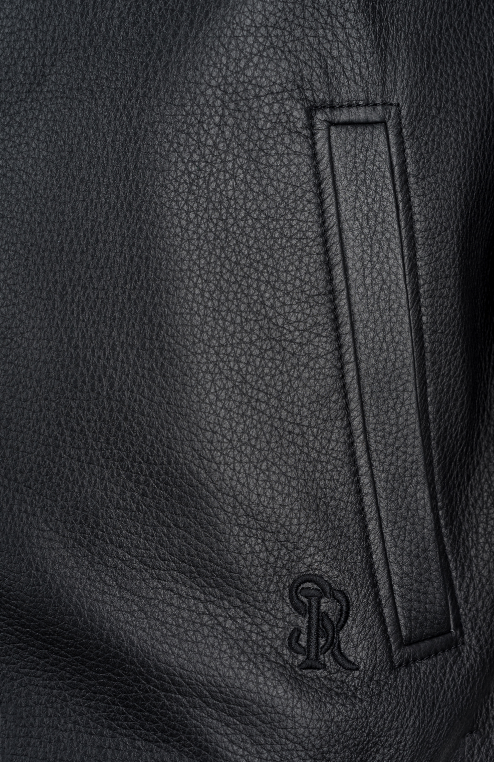 Куртка-бомбер из кожи оленя