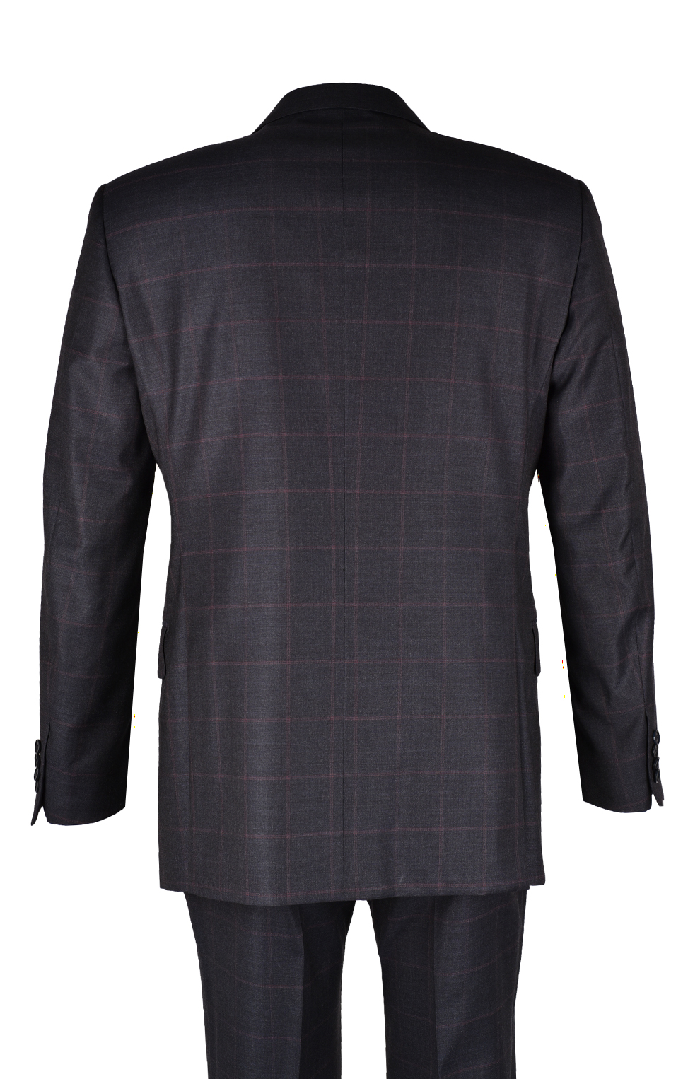 Однобортный костюм из смеси шерсти и кашемира в клетку