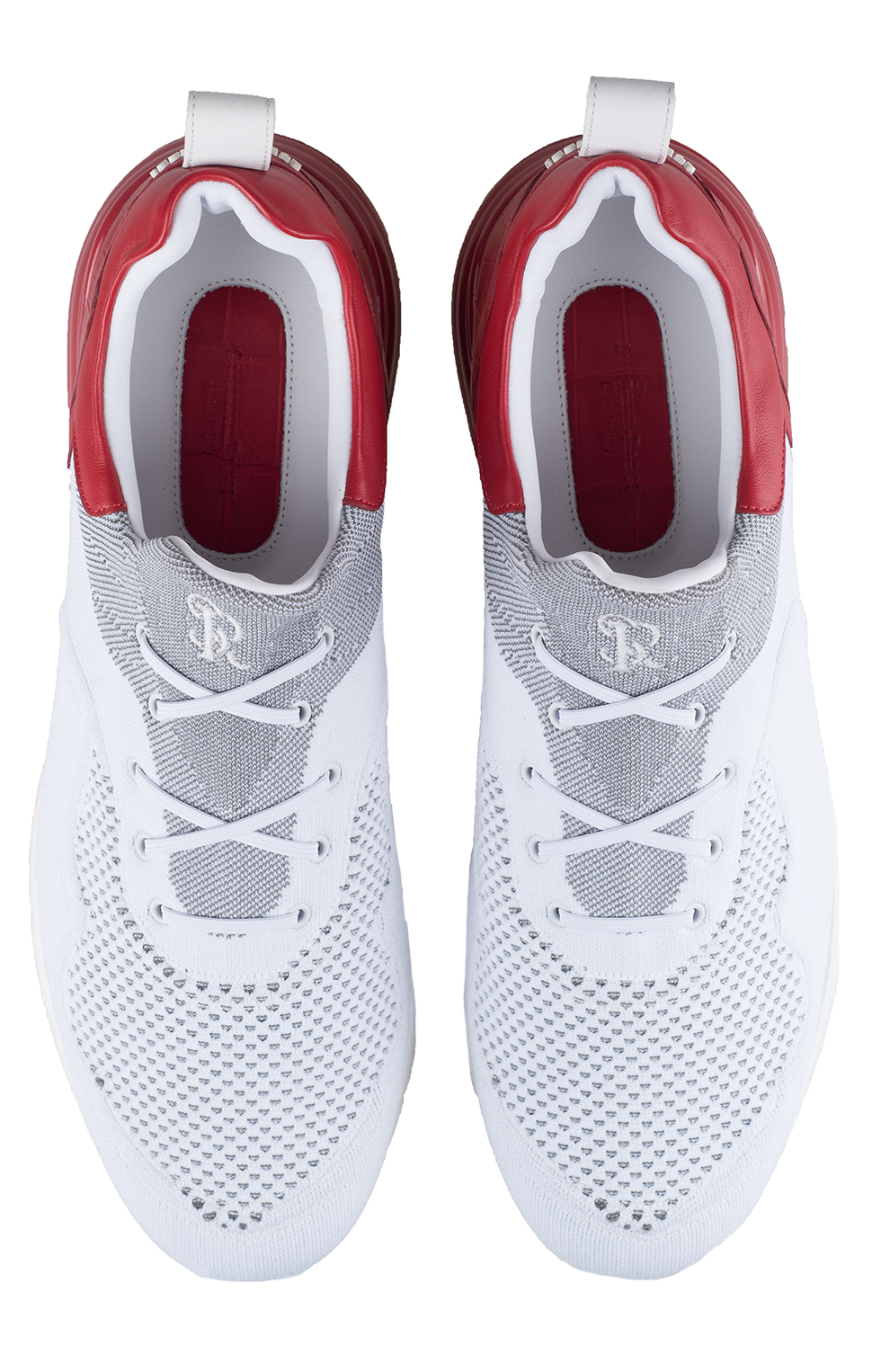 Сникеры с отделкой из кожи крокодила