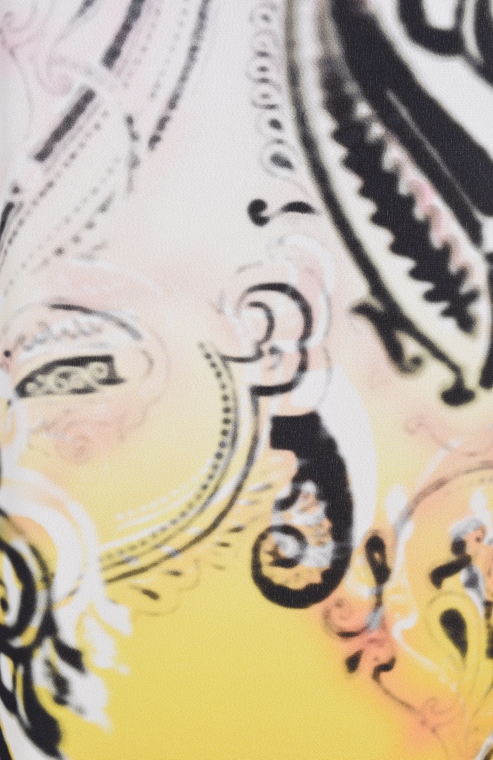 Шёлковое платье прямого кроя с принтом