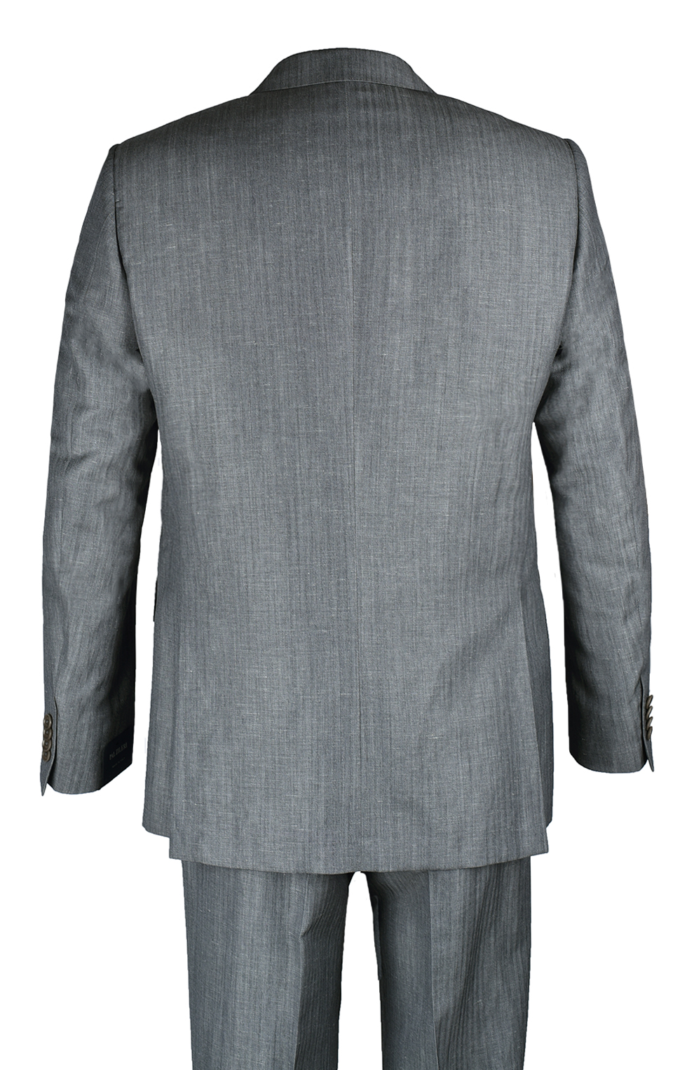 Однобортный костюм из смесовой шерсти с меланжевым эффектом