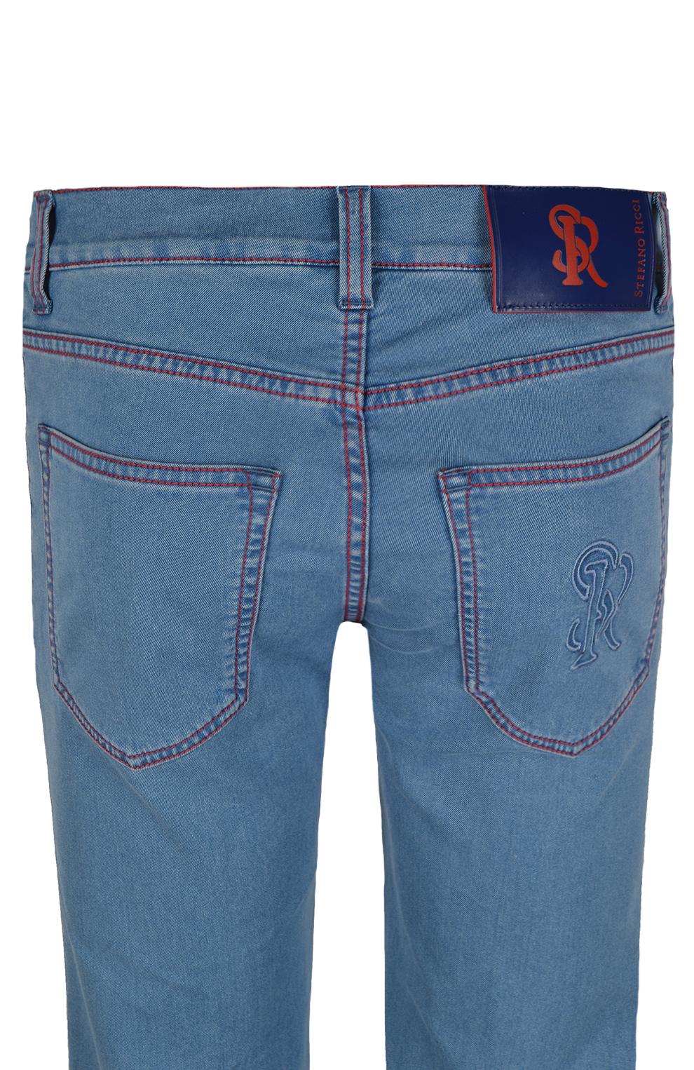 Джинсы с контрастной строчкой