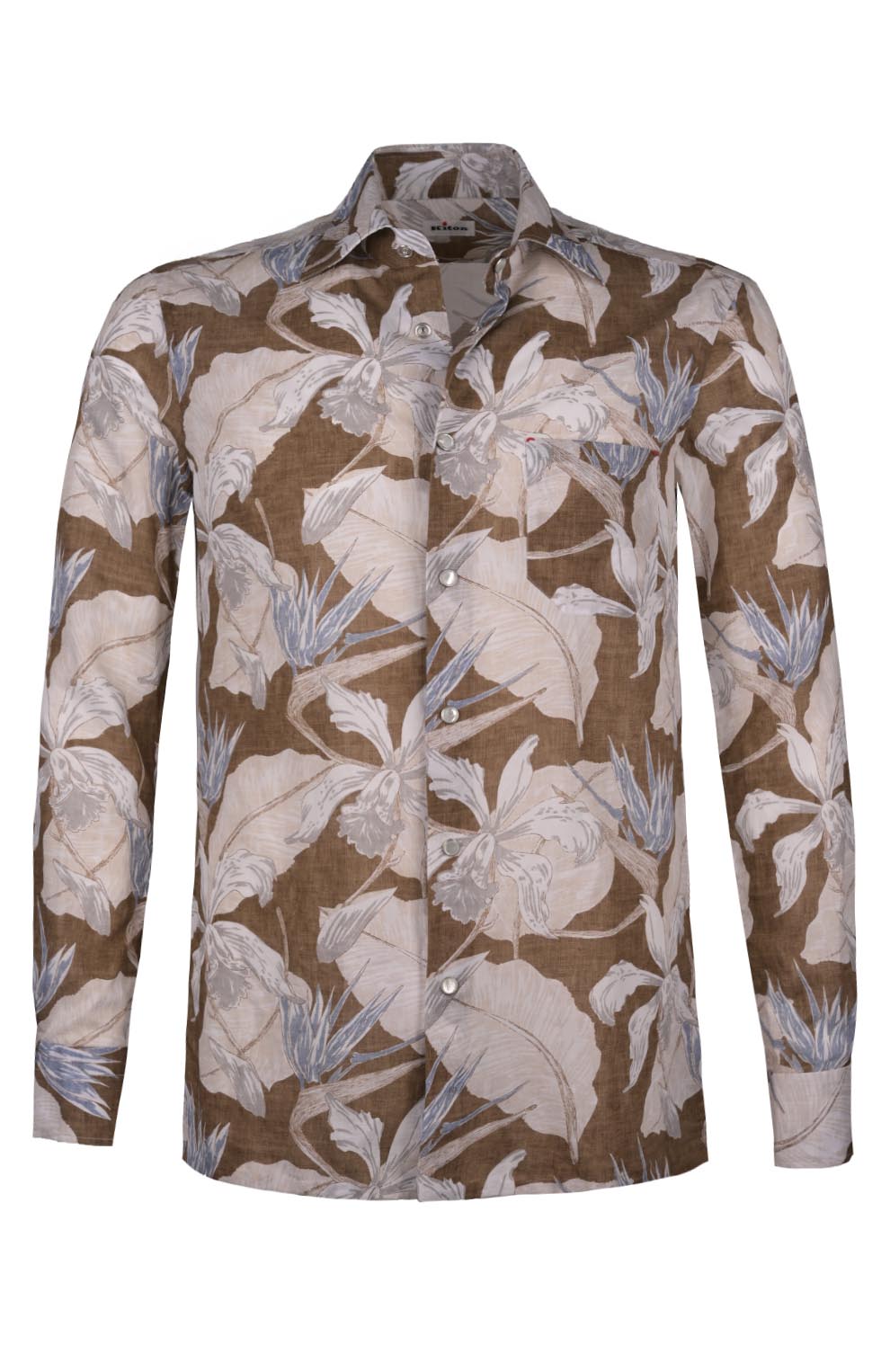 Рубашка из хлопка и льна