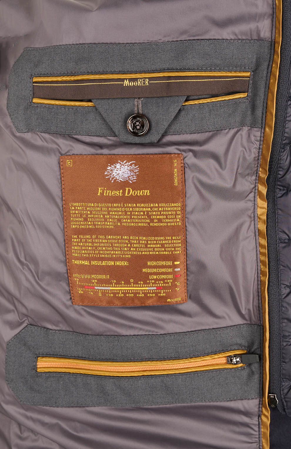 Стёганый пуховик из шерсти и кашемира