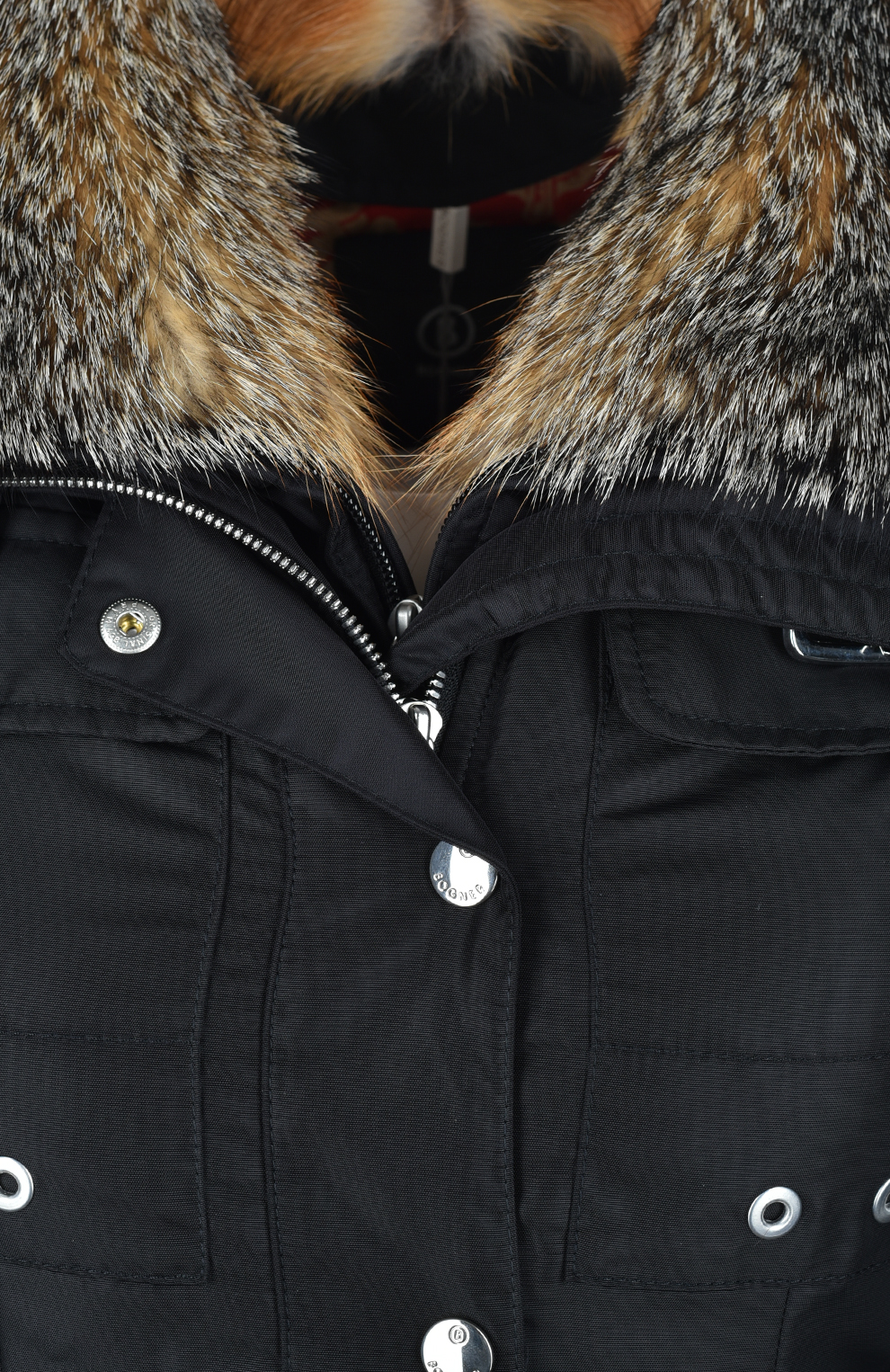 Куртка со съёмным меховым воротником