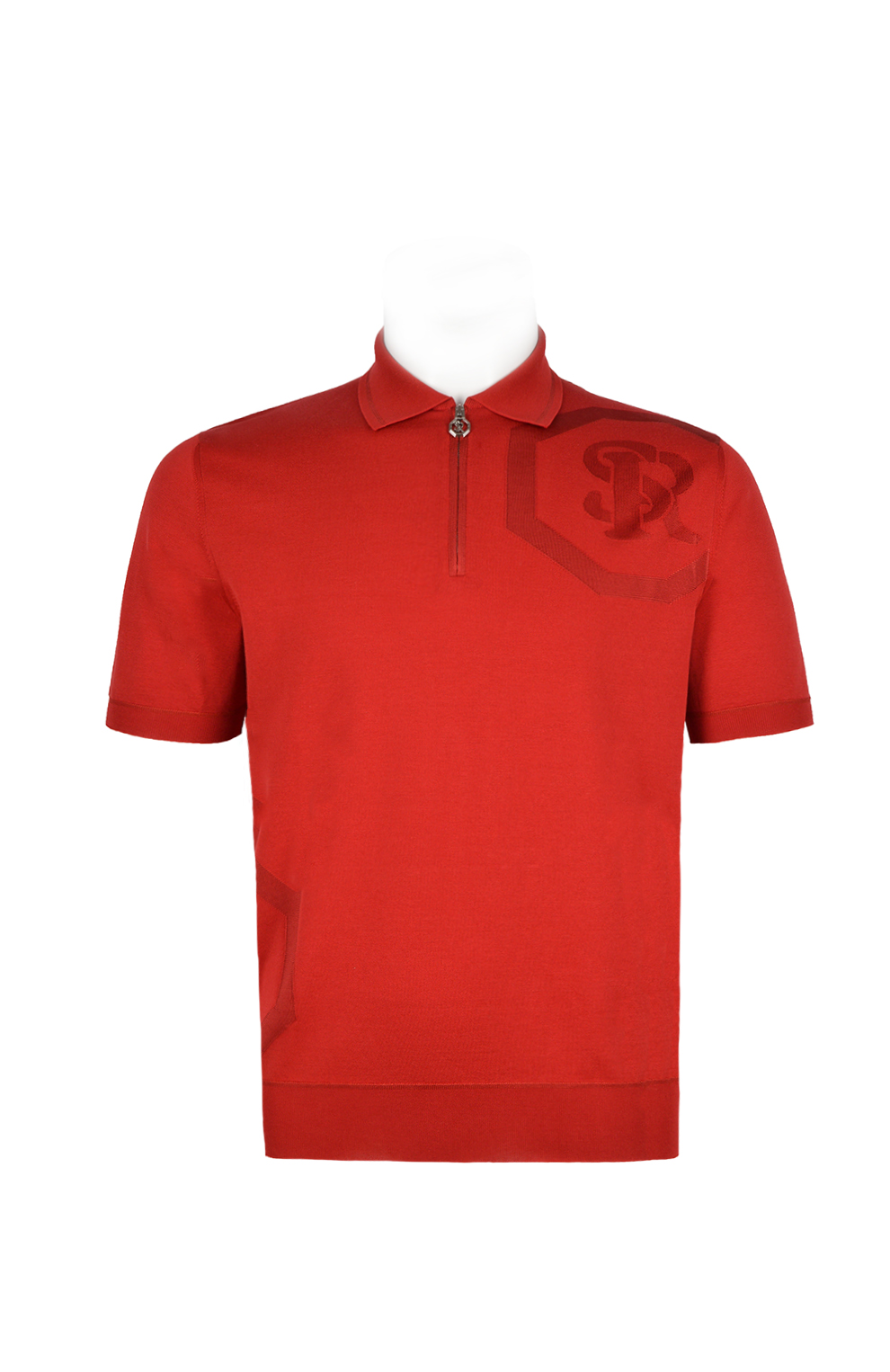 Поло из смеси хлопка и шёлка