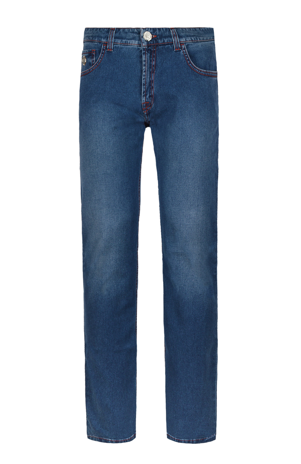 Джинсы с вышивкой на заднем кармане