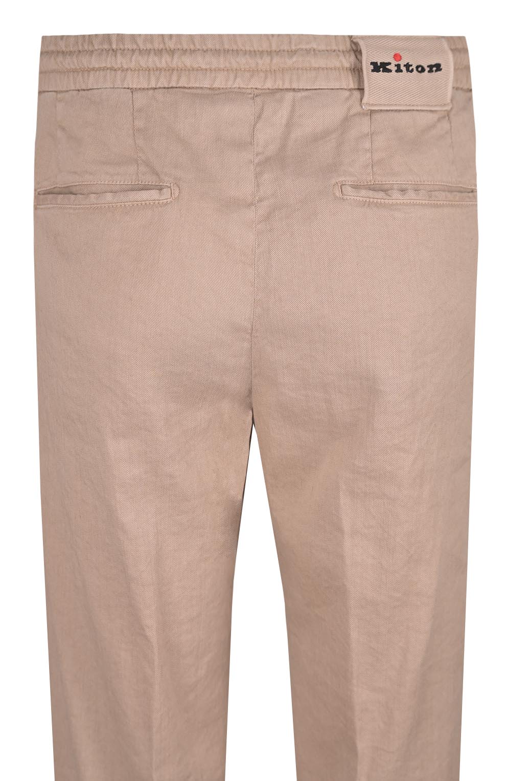 Брюки из льна и хлопка