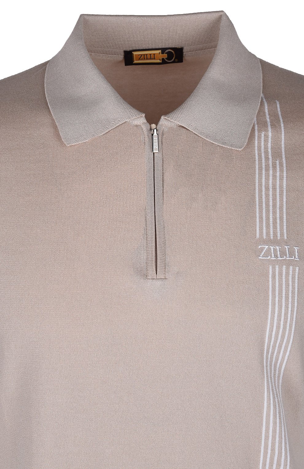 Поло из смеси шёлка и хлопка