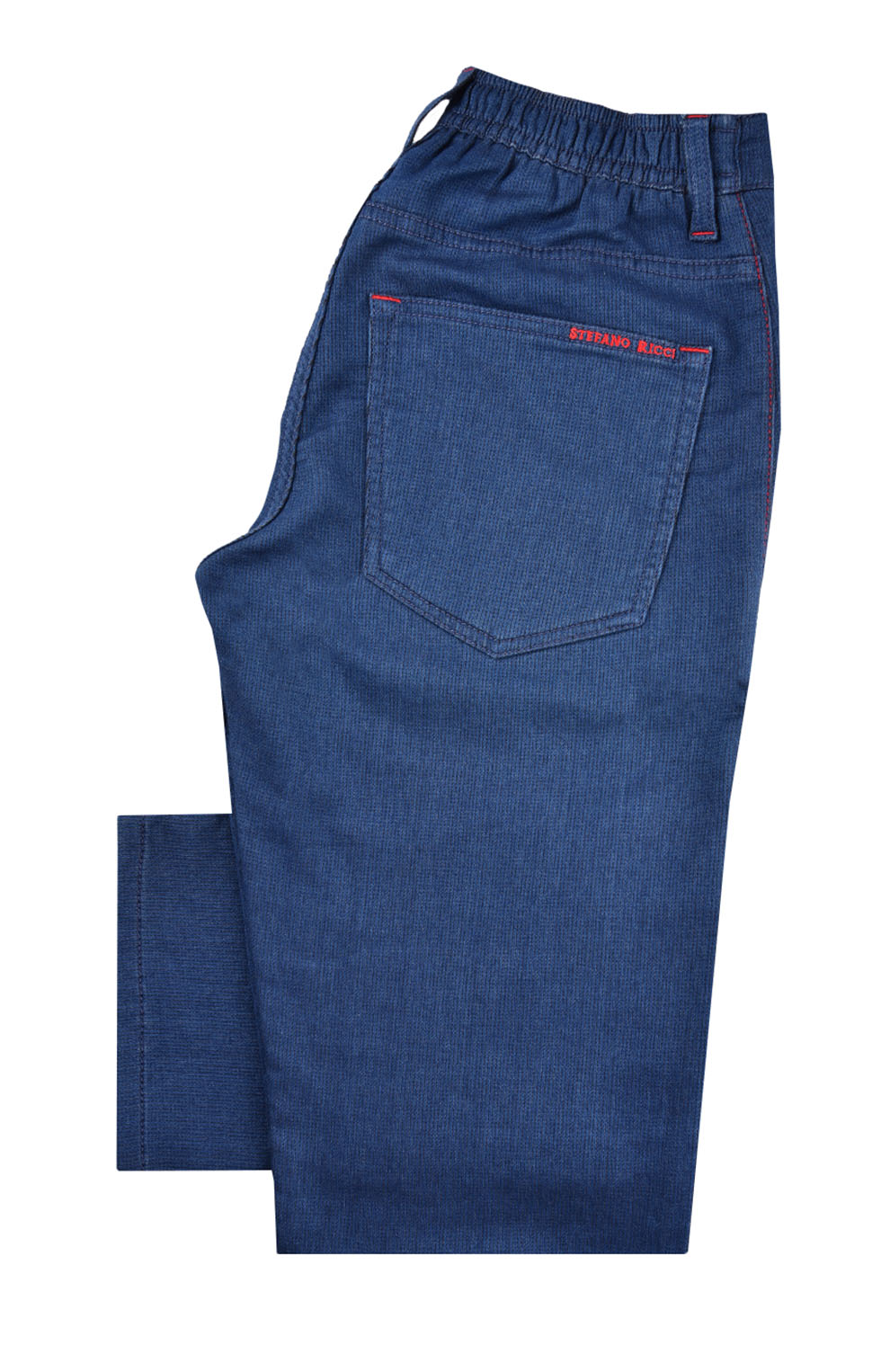 Тонкие джинсы с эластичным поясом