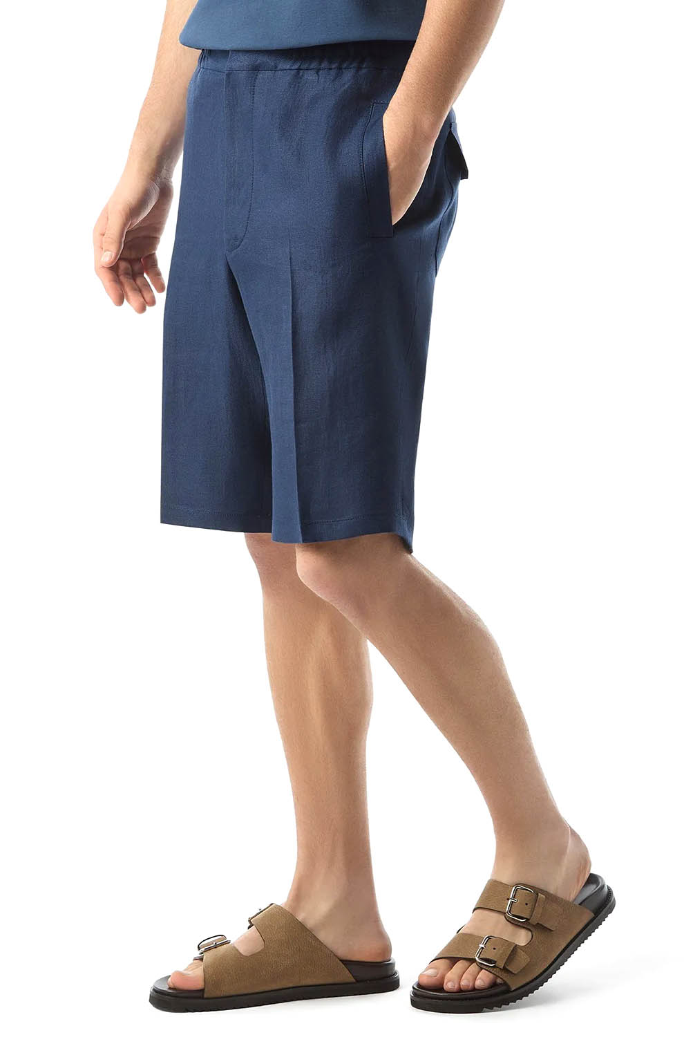 Шорты-бермуды из чистого льна