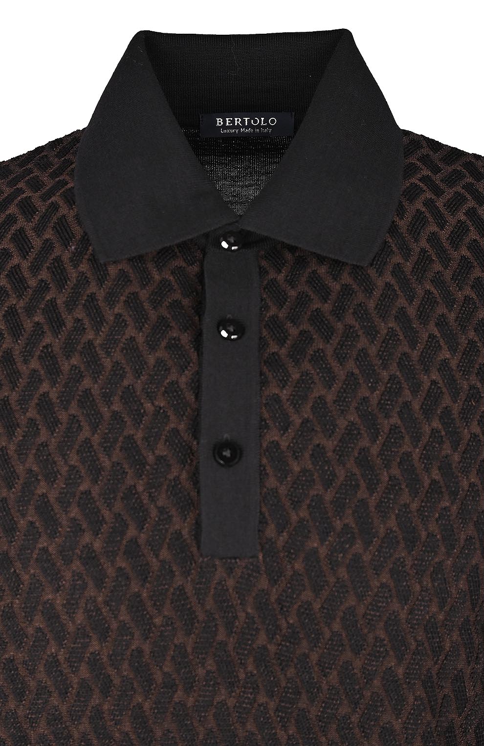 Поло из смеси шерсти и шёлка