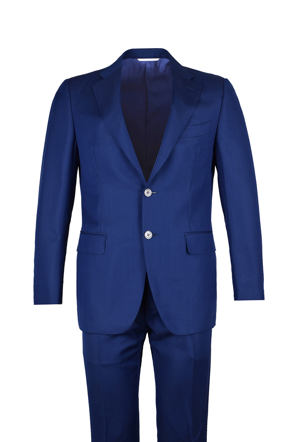 Однотонный шерстяной костюм