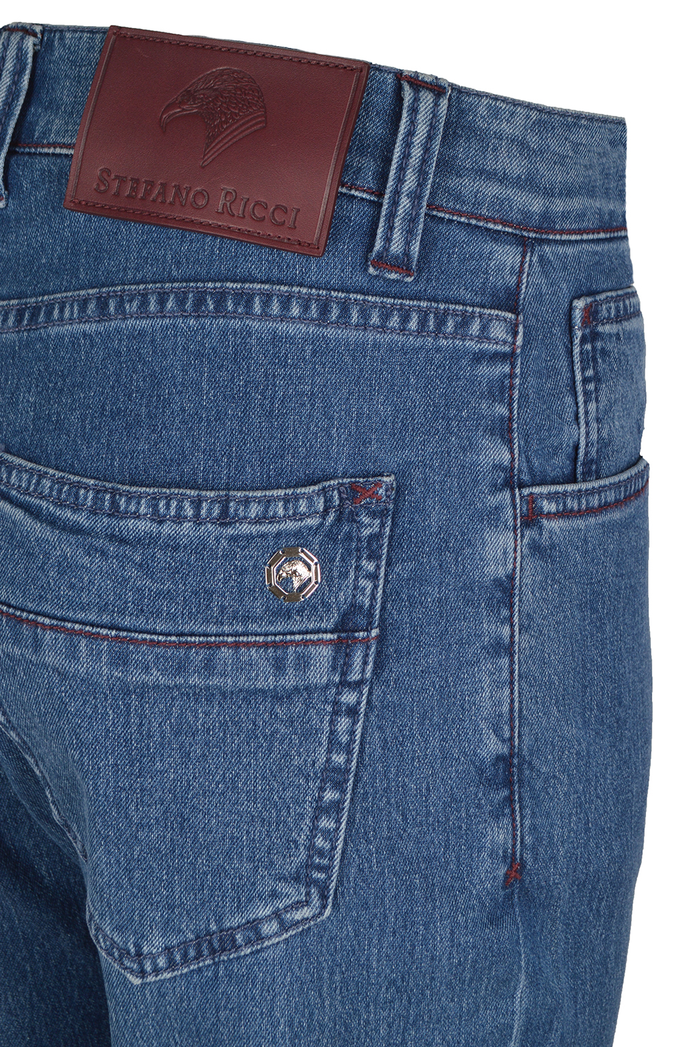 Джинсы с контрастной строчкой