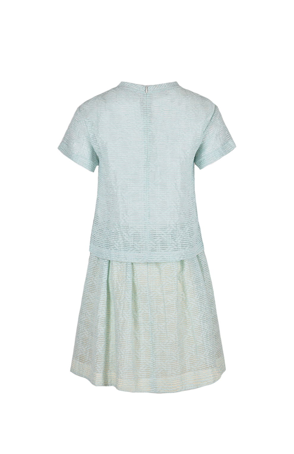 Юбка из полупрозрачной ткани с подкладом