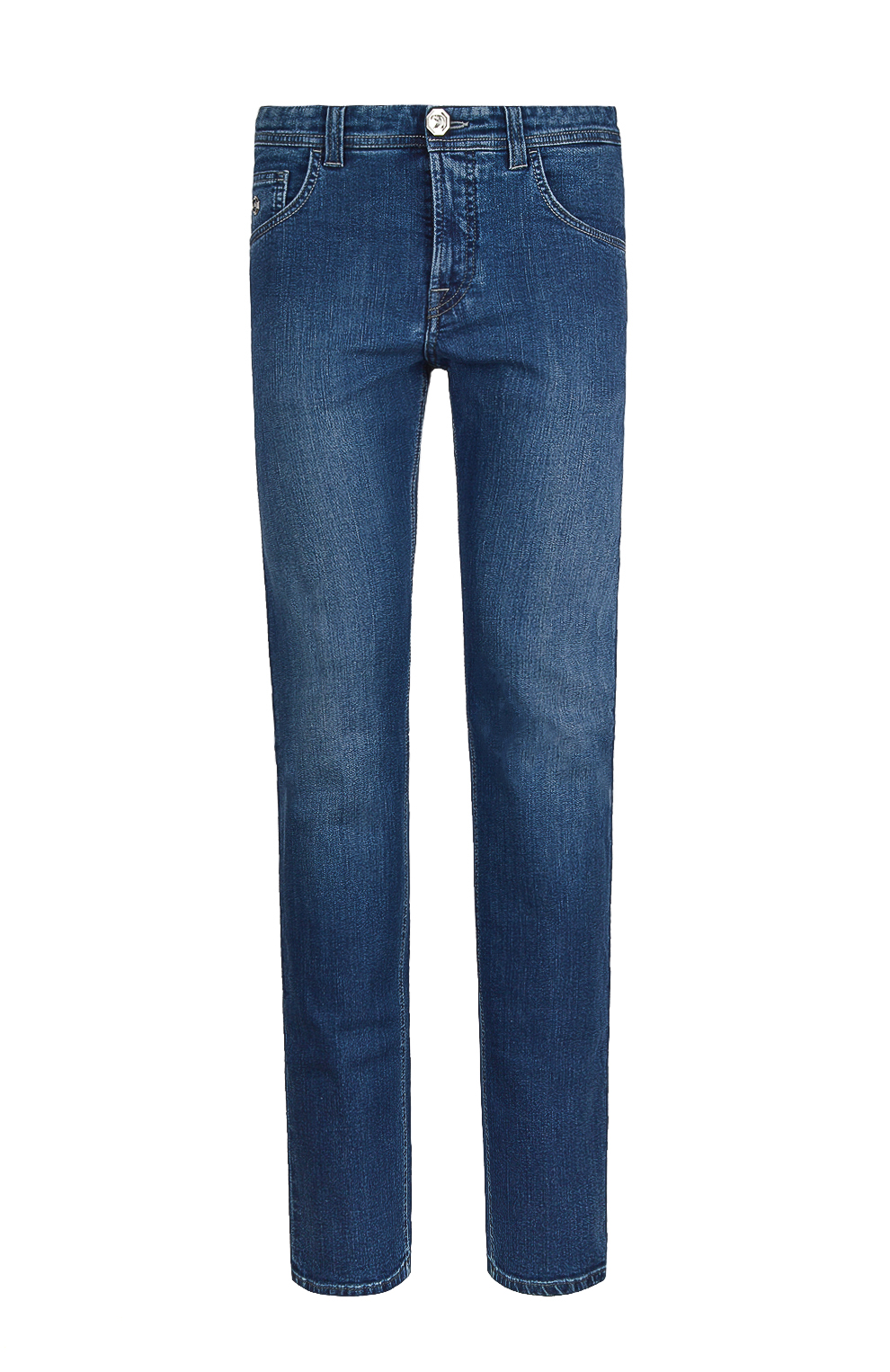 Джинсы с вышивкой на заднем кармане