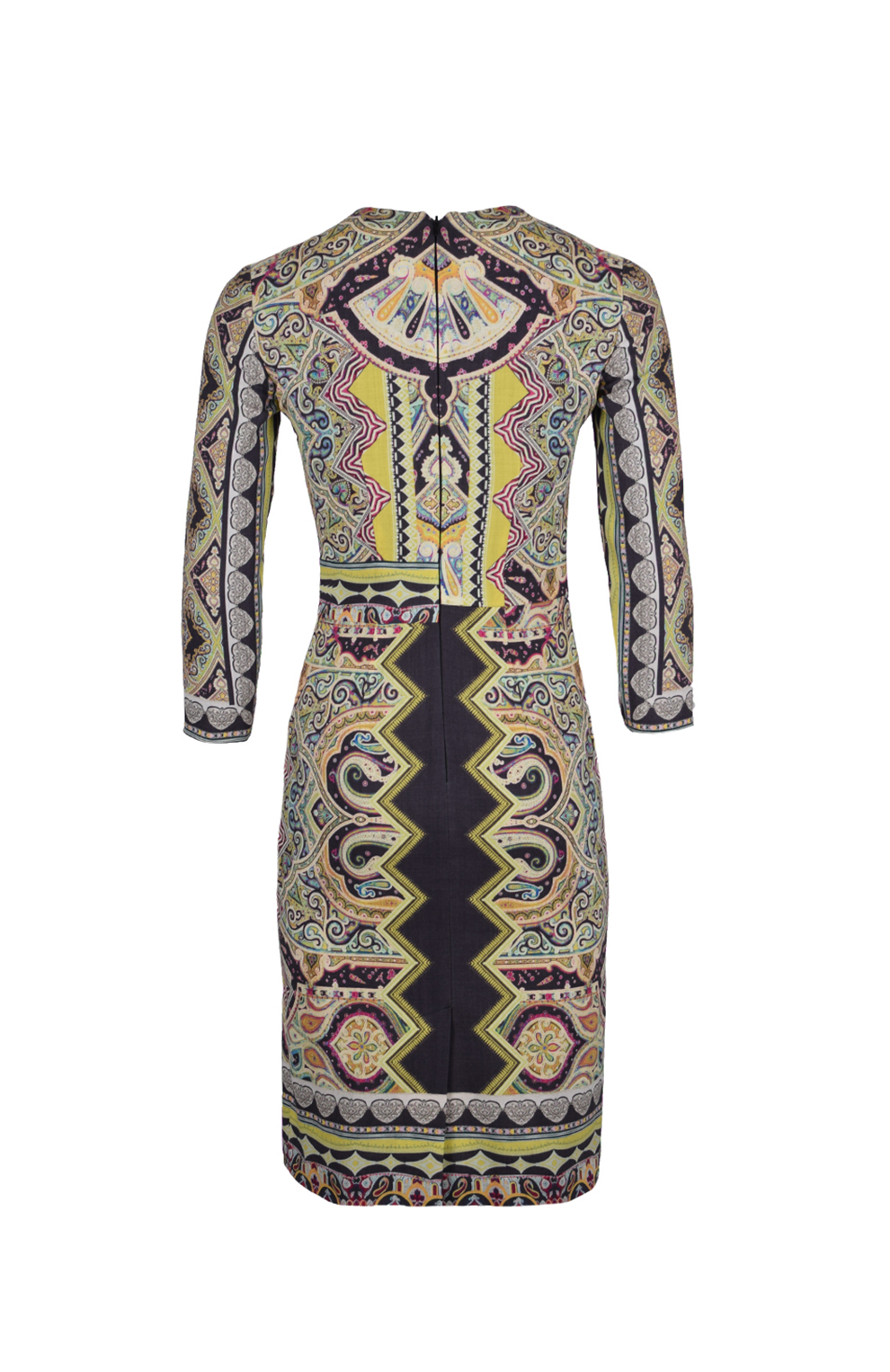 Платье-футляр с отрезной талией и сборкой