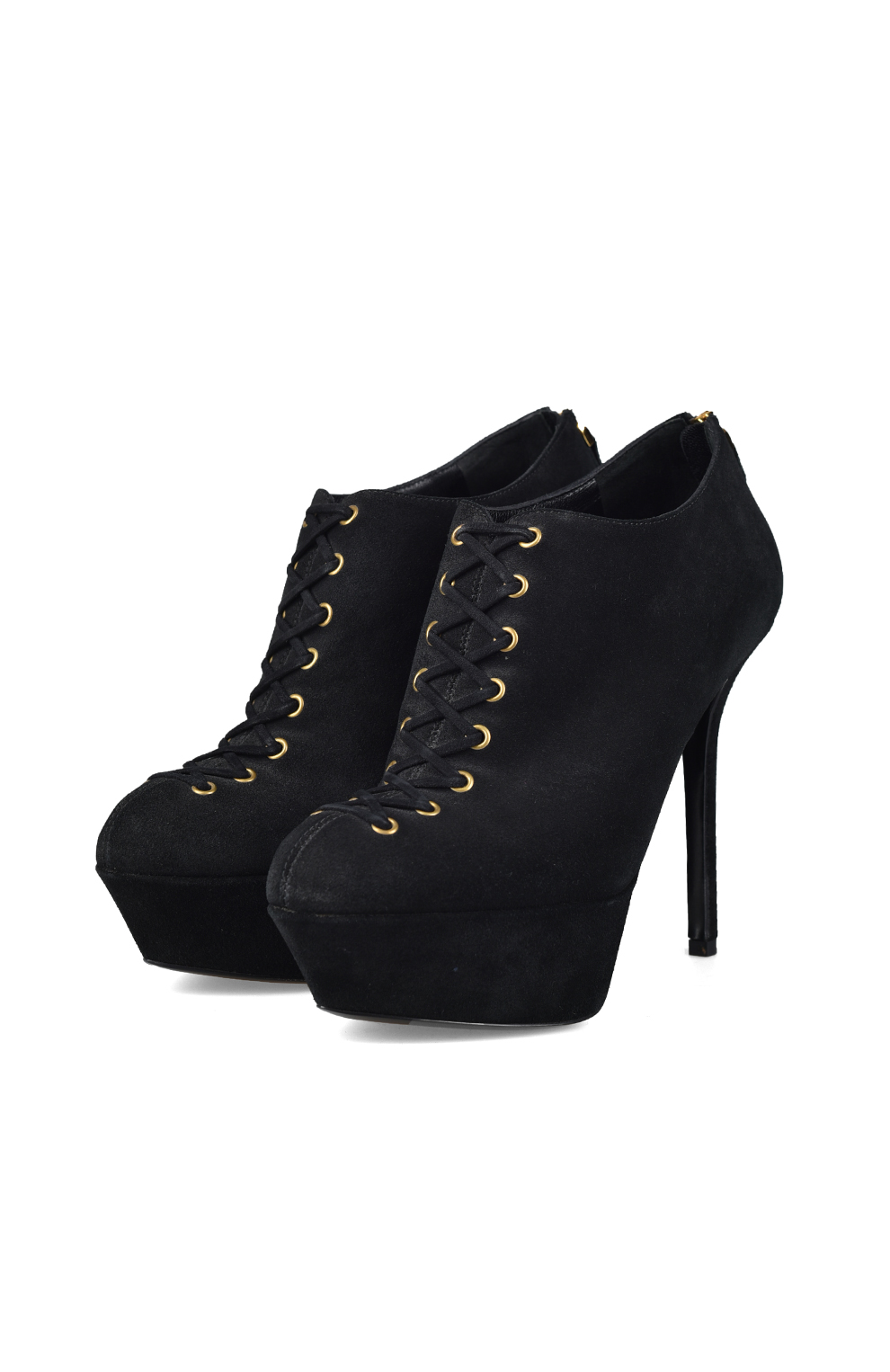 Замшевые ботильоны