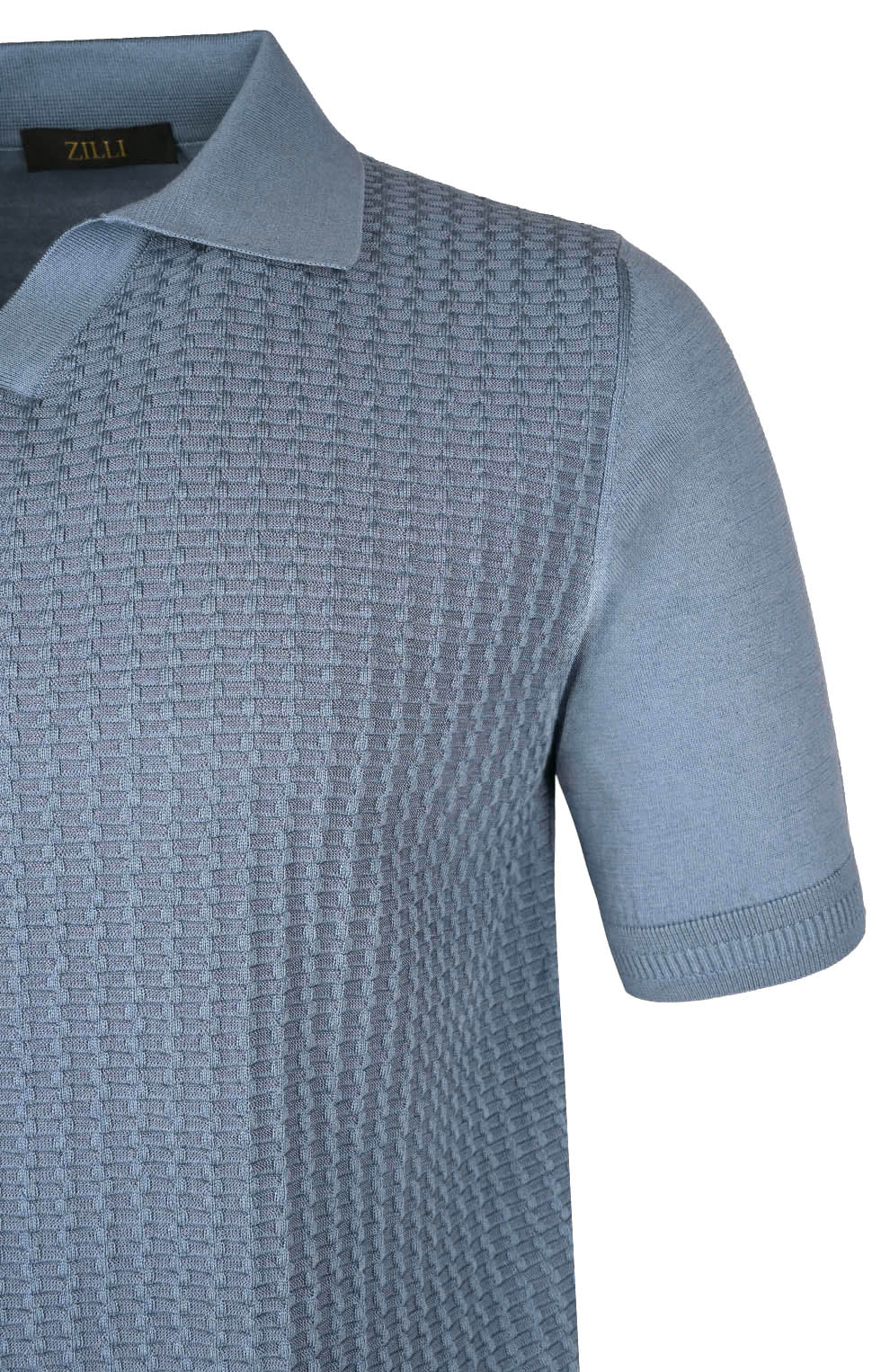 Поло из смеси шёлка и хлопка